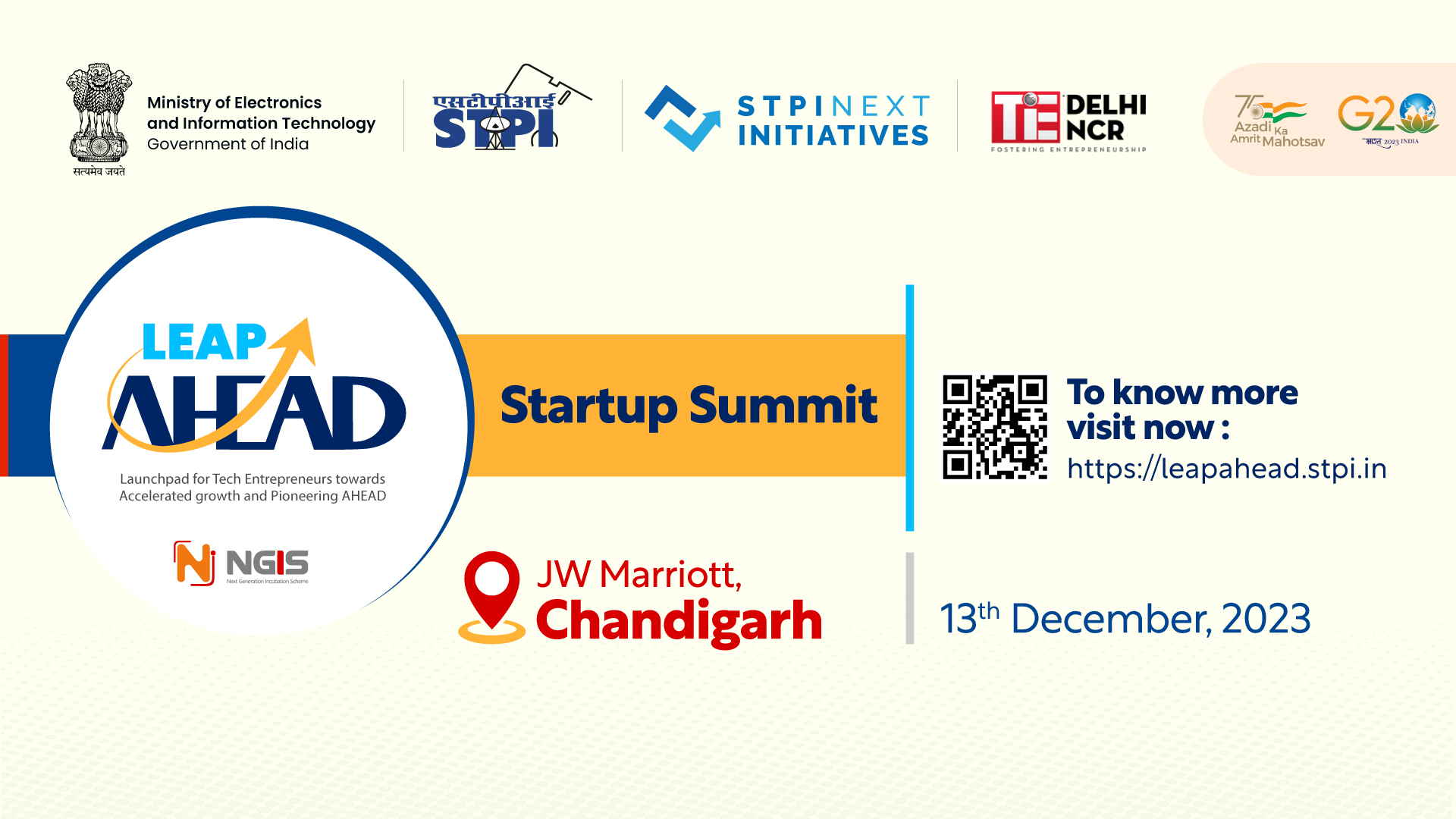 LEAP AHEAD STARTUP SUMMIT 2023 - Chandigarh