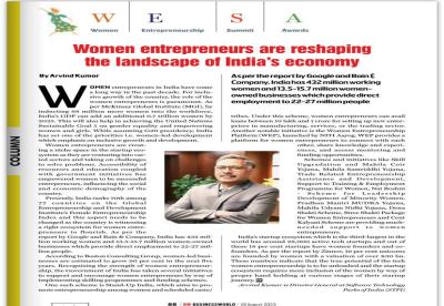 Women Entrepreneurs Are Reshaping The Landscape… Women Entrepreneurs Are Reshaping The Landscape…