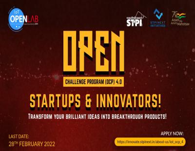 IoT Open Challenge Program (OCP) 4.0 : STPI IoT Open Lab IoT Open Challenge Program (OCP) 4.0 : STPI IoT Open Lab